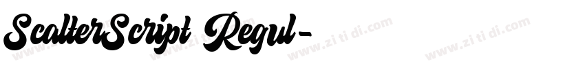 ScalterScript Regul字体转换 ScalterScript Regul字体转换
